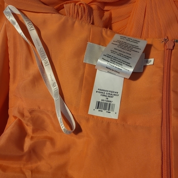 David's Bridal Bridesmaids Chiffon Short Dress Size 14 - Picture 13 of 13